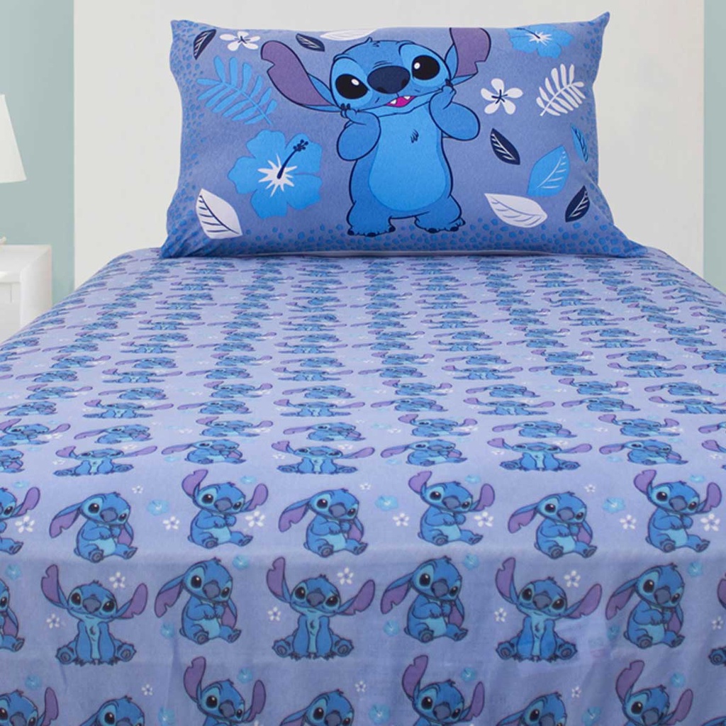 Jogo De Cama Infantil Lilo & Stitch Blue Solteiro Disney Simples 2