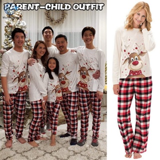 Venda Natal pijama família correspondência de vestuário roupa de conjunto  de mulheres, homens, crianças, crianças romper do bebê do mom pai casais  xadrez de natal pjs cinza > Loja 