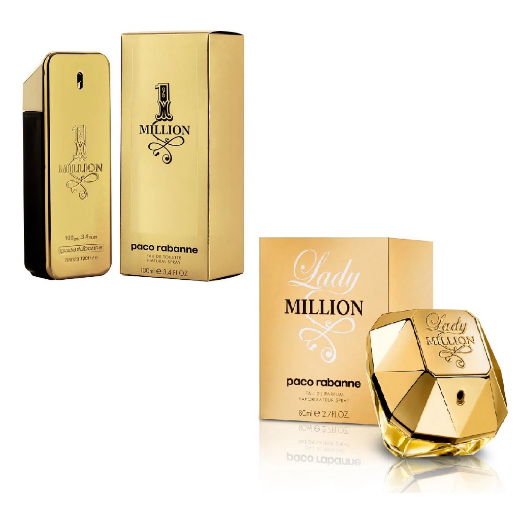 Kit Perfume Paco Rabanne Feminino Lady Million + Perfume Masculino One ...