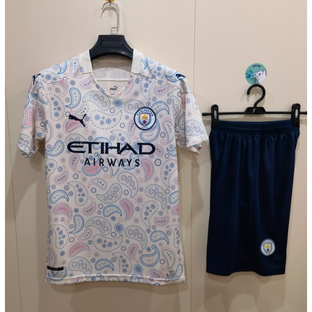 Camisa Esportiva Soccer Jersey 20/21 M City's Terceiro Fora De Casa Camiseta Adulto