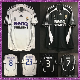 6668gaopin 2006/2007 Real Madrid Temporada Fora De Casa Camisa De Futebol Retro