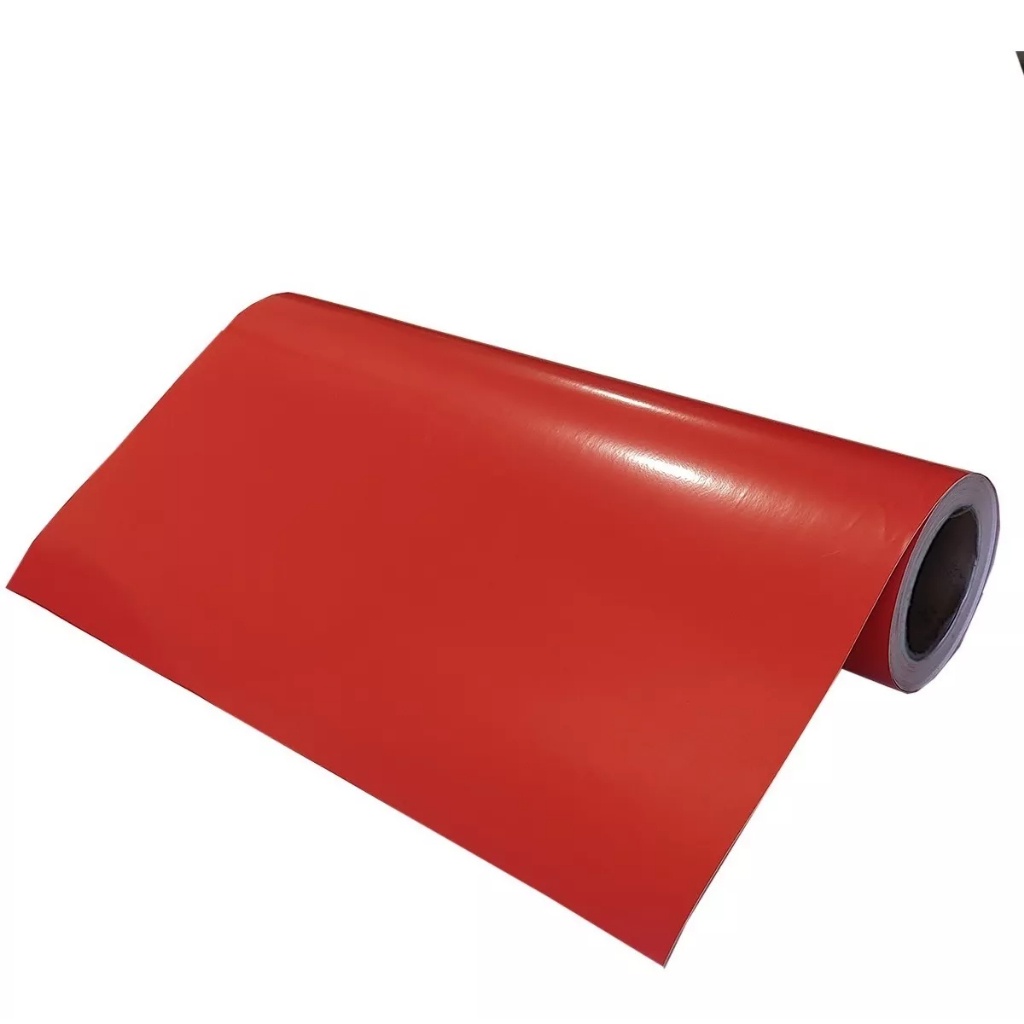 Adesivo Vinil Envelopamento Móveis Vermelho Tomate 5m x 60cm