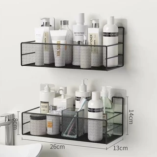 Suporte Organizador de Canto - Prateleira para Shampoo de Banheiro, Suporte Adesivo para Parede - Multiuso, À Prova de Ferrugem - Para Cozinha e Banheiro