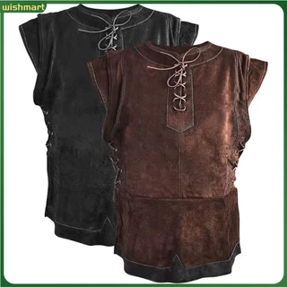 Archer [WM] Colete Medieval Punk Vest Vikings Cosplay Vestimenta De Arqueiro Ar
