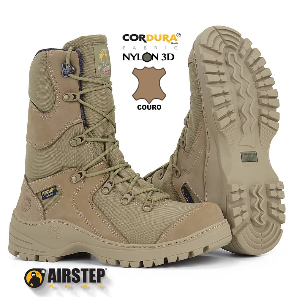 Coturno Bota Couro 2mm Bota Forhonor AIRSTEP Desert Storm 8990-6