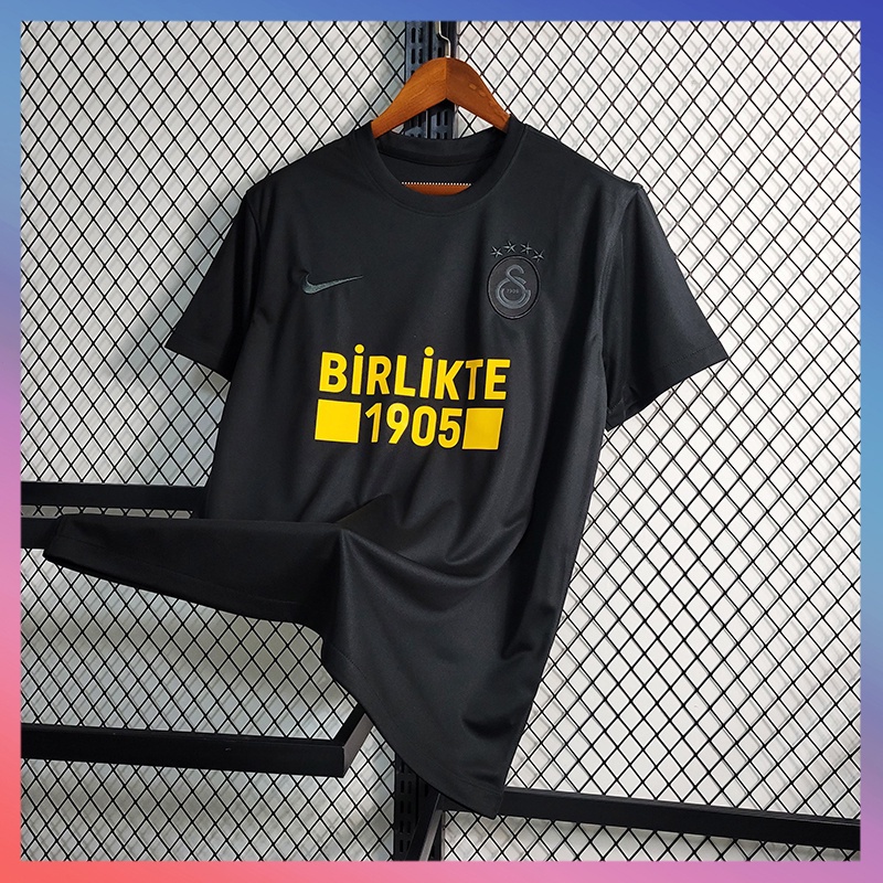 2023 Galatasaray Futebol Equipa Camisa Homem Preto
