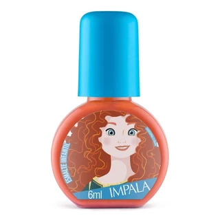 ESMALTE INFANTIL IMPALA DISNEY PRINCESA MERIDA - ARCO, FLECHA E CORAGEM - LARANJA