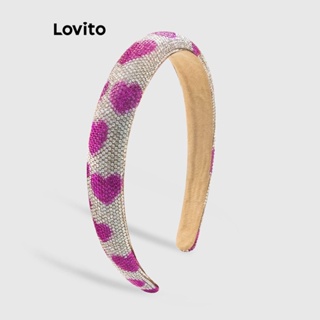Lovito Tiara Super Flash Casual Com Strass De Coração Liso Para Mulheres LCS04171