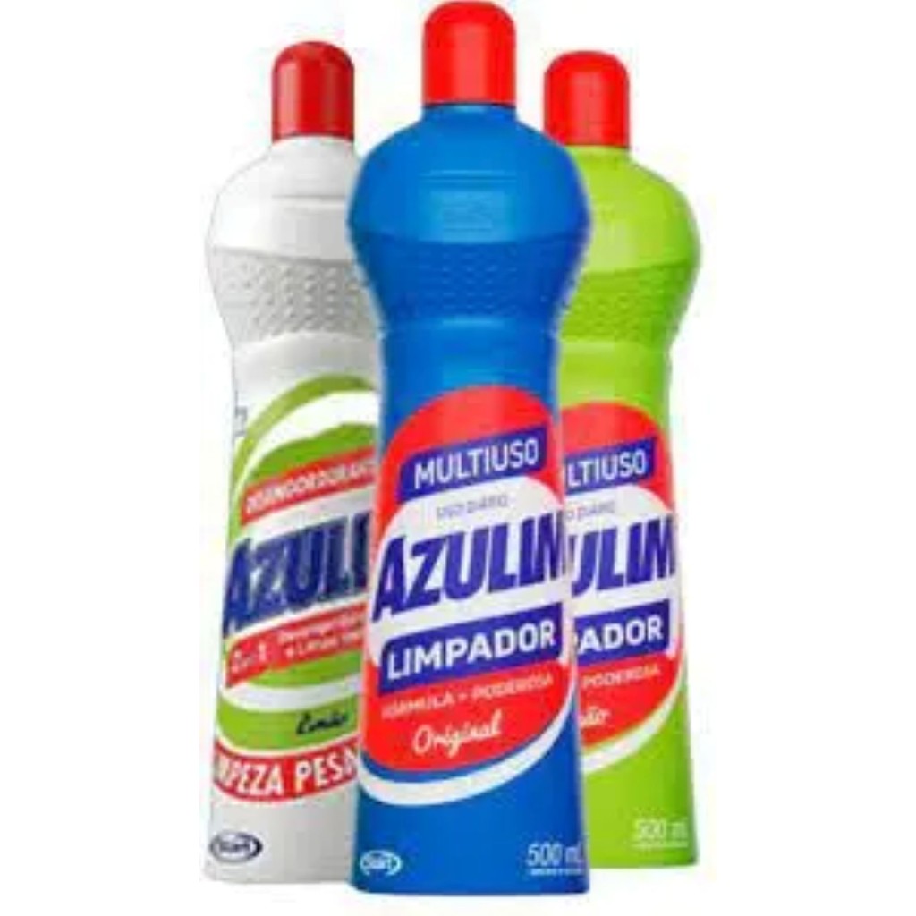 Kit Limpeza Cozinha Azulim 2 Multiuso + 1 Desengordurante 500ml ...