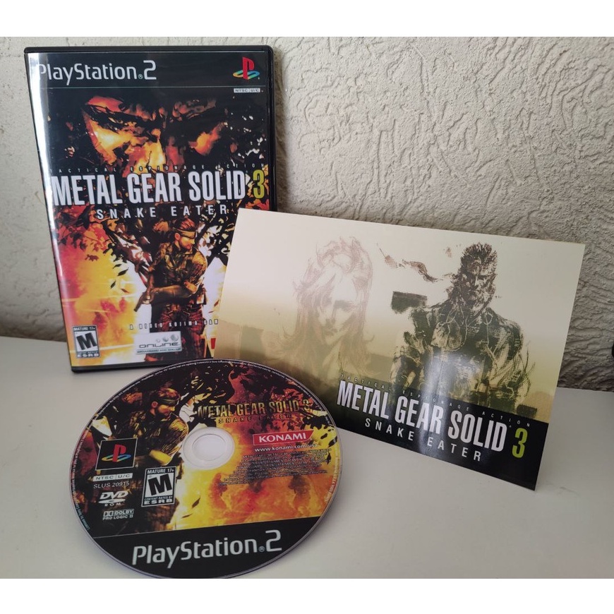 Jogo/cd Playstation 2 Original: Metal Gear Solid 3 - Ps2 -mf em