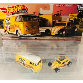 hot wheels Mooneyes Volkswagen Pack de 2 kombi t1 e custom volkswagen beetle (exclusivo Target)