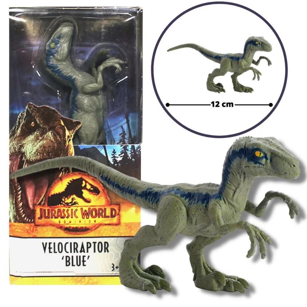 Boneco - Jurassic World - Velociraptor Blue MATTEL | Shopee Brasil