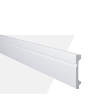 Rodape Frisado De Poliestireno Fz10 13Mm X 10Cm X 200Cm