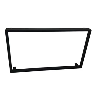 Moldura 7" Central Painel DVD 2Din Honda Fit 2001/2008 City DX 2009/2014 Preta Fiamon Padrão Japonês