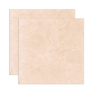 Piso cerâmico Real Plus acetinado bold 62x62cm bege marmorizado Royal Gres