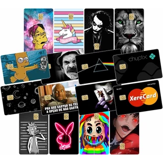 Película Adesivo Cartão de Crédito Artes Variadas
