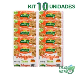 KIT 10 Unidades Biscoito de Maizena Vegano Sem Glúten 112g - Natural Life