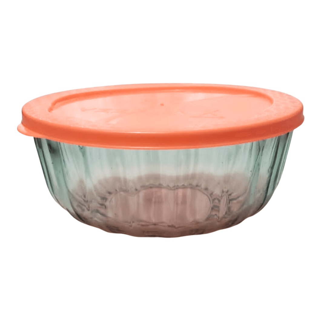 Saladeira de vidro Vitazza Com tampa 2,4 litros Pronta Entrega