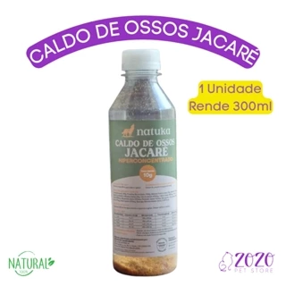 Caldo de Ossos de Jacaré Hiperconcentrado Para Cães e Gatos Natuka 10g