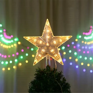 Estrela para Árvore de Natal 10 LEDs Pisca Pisca