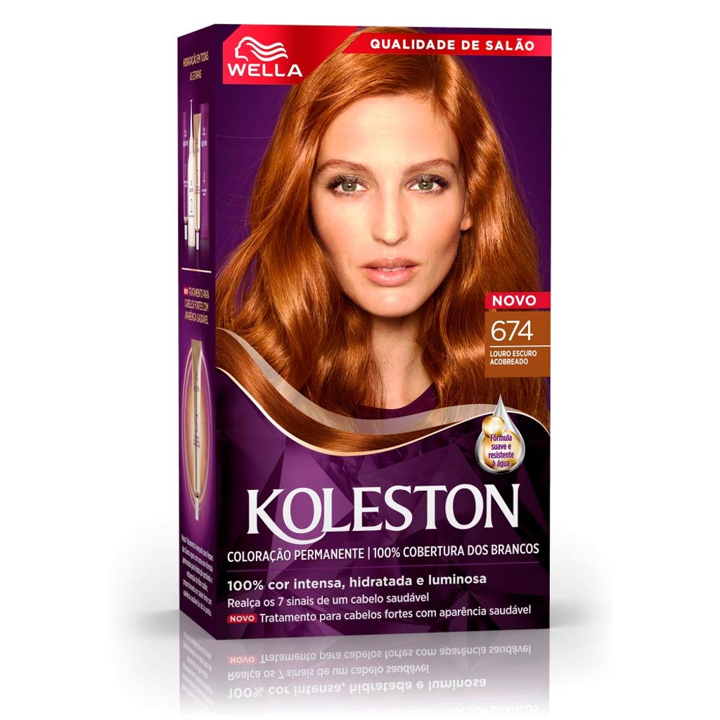 Tinta de Cabelo Koleston Chocolate Acobreado 674