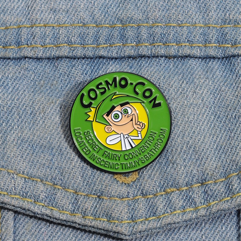 Animação De Comédia Os Pais Fairly Odd Timmy's Roach Brooch Animated Cartoon Badge Timmy Turner Pin Clothing Acessórios Jóias Presente