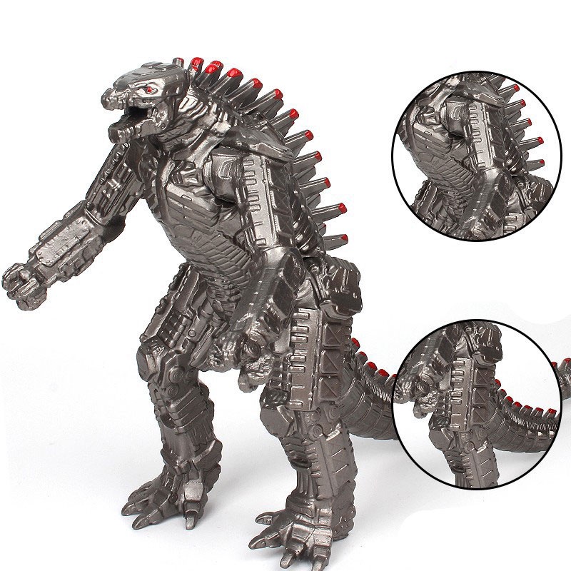 Máquinas de Aço Godzilla Singularity King of Monsters Modelo de brinquedo para crianças de lagarto de borracha macia de tamanho grande