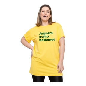 Camisa Brasil Amarela 2022 joguem como bebemos