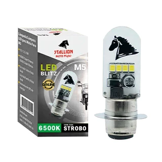 Lampada Strobo Pisca Farol Led M5 Biz 100 Biz 125 Pop Bros 09/12 6500k em Oferta na Shopee