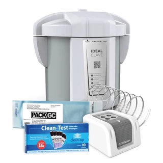 Autoclave Idealclave 8 Litros para Manicures, Podologia, Beleza e Estética, Dermatologia- Com Kit Biossegurança