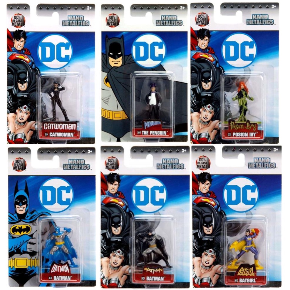 Kit Gotham City com 6 Miniaturas Nano Metalfigs Batman | Shopee Brasil