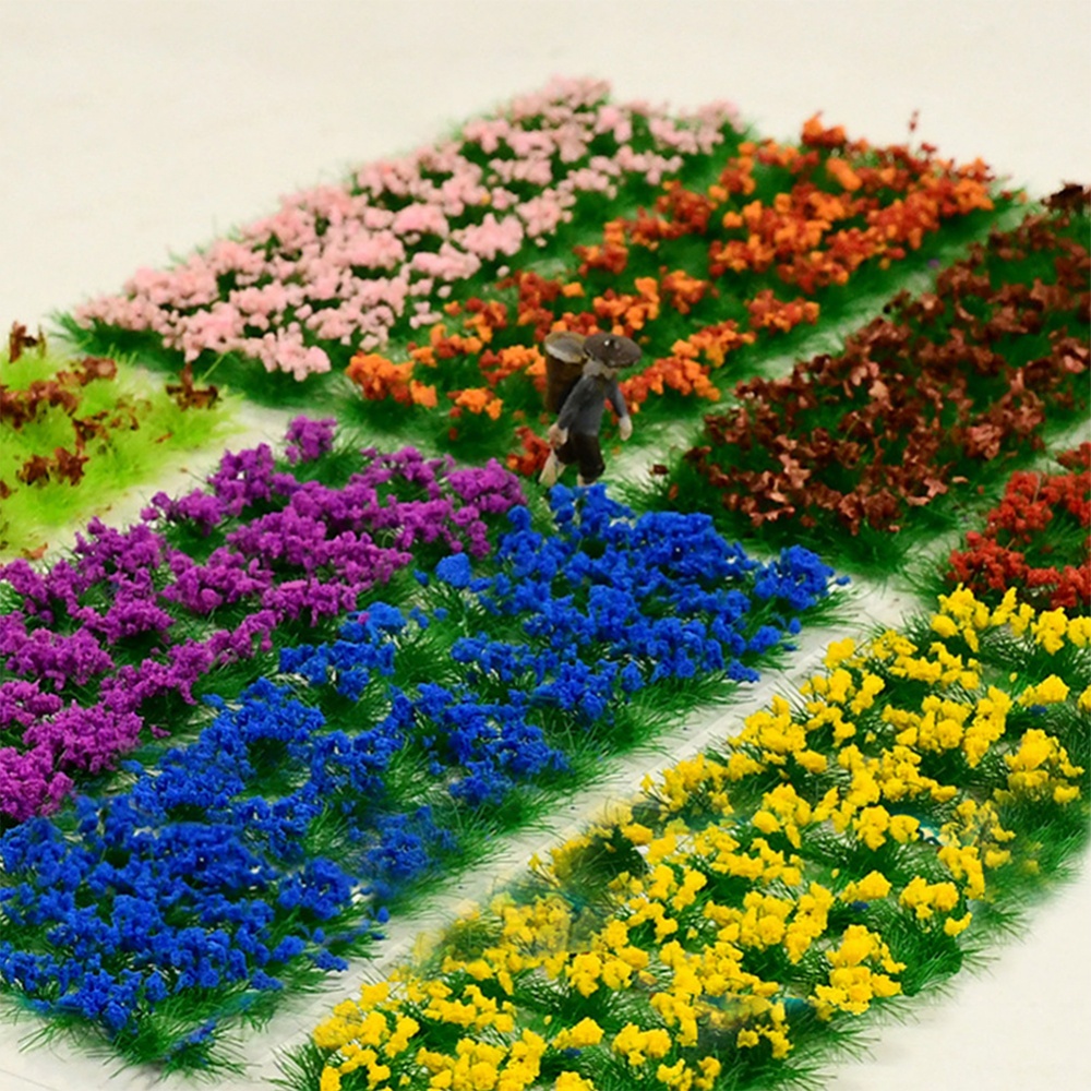 Aglomerado Misto De Flores Silvestres Para Melhorar O Terreno De Superfície Em Miniatura De Bricolagem