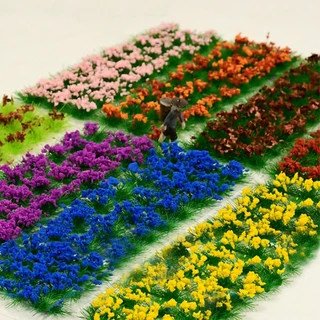 Aglomerado Misto De Flores Silvestres Para Melhorar O Terreno De Superfície Em Miniatura De Bricolagem