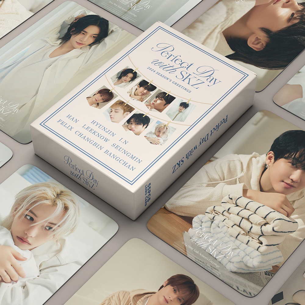 555pcs STRAY KIDS Cartões Lomo Dia Perfeito 2024 Seasonshocks GREETINGS Rock STAR Álbum HYUNJIN FELIX BANGCHAN Fotográficos Solo Straykids CHANGBIN HAN I.N LEE KNOW Postais CX