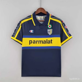 99-00 camisa personalizada Parma Top Quality Home Retro Football Jersey D4YV