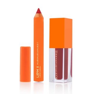 MARI MARIA MAKEUP - MM - LIP MIX - BATOM LIQUIDO E LÁPIS LABIAL - BLAZING