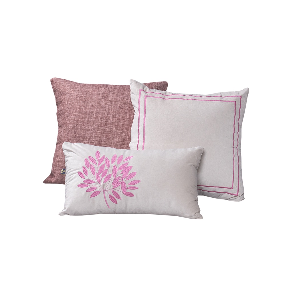 Kit C/3 Capas Bordado Exclusivo Flor Rosa 50x50 | Shopee Brasil