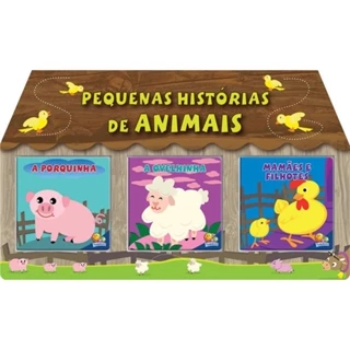 Pequenas histórias de animais kit c/03 und. em Oferta na Shopee