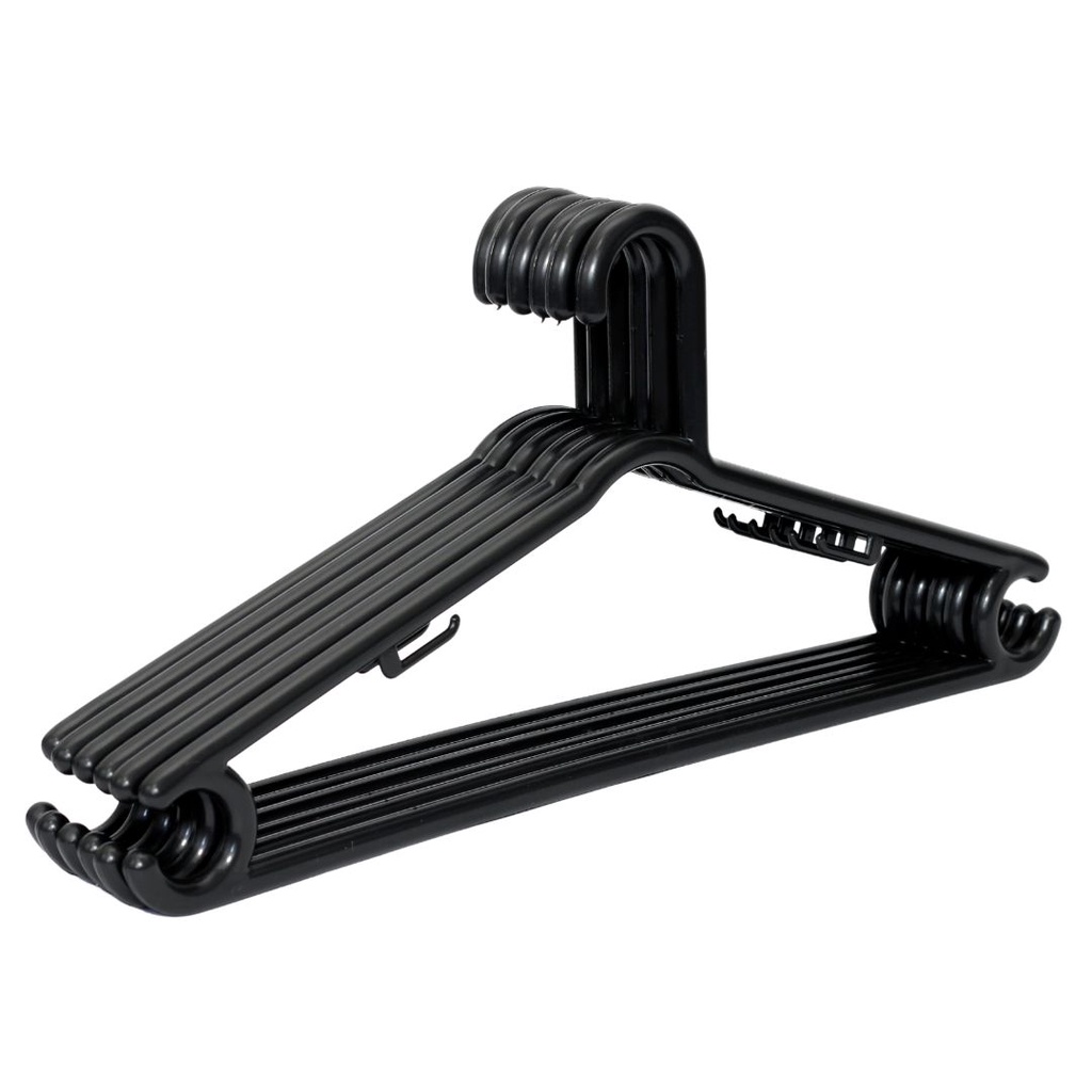 kit 25 Ganchos para Roupas gold adulto preto Cabides roupa