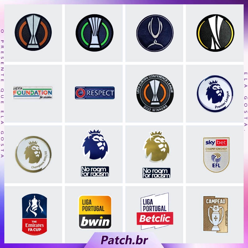 Arsenal Crachá de futebol Liverpool [EPL Patch] Manchester City Patch de futebol Chelsea [UEFA E.L Patch] Real Madrid Patch de Honra Barcelona