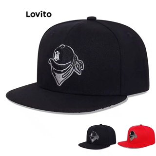 Lovito Chapéus De Proteção Solar Ajustáveis Geométricos Casuais De Hip Hop Para Mulheres LCS04157