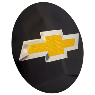 Emblema Alumínio Volante Chevrolet GM 50mm Cruze Cobalt Onix Montana Spin Cruze