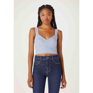 Regata Cropped Feminina Listrada Hering