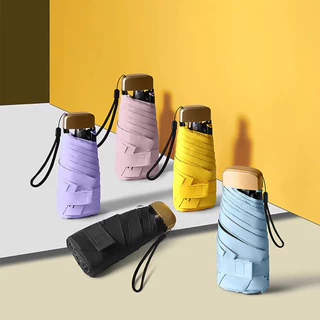 Guarda-Chuva De Viagem Portátil Masculino Feminino De Bolso À Prova D'água E De UV/Mini Dobrável Leve
