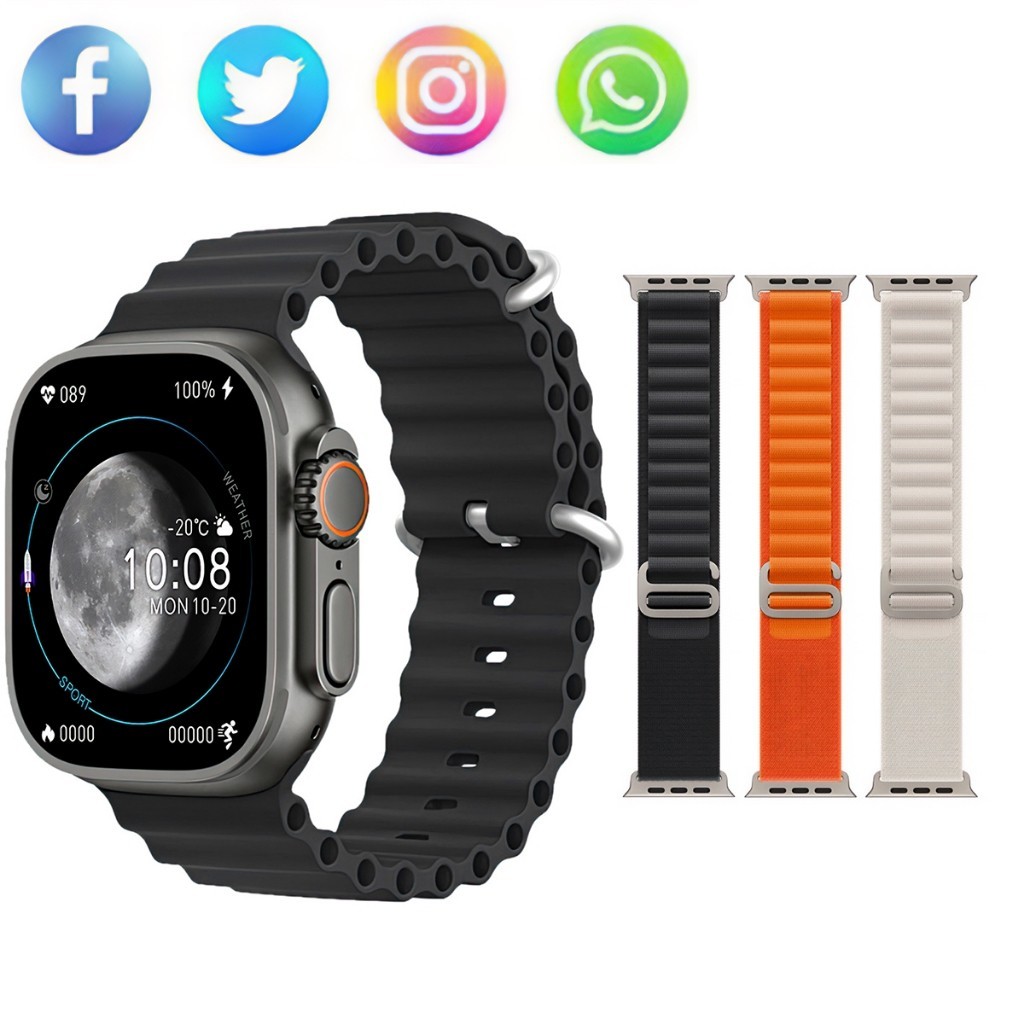 Smartwatch T800 Series 8 Ultra Calculadora Cardíaca Monitoramento Da Frequência Relógio Inteligente
