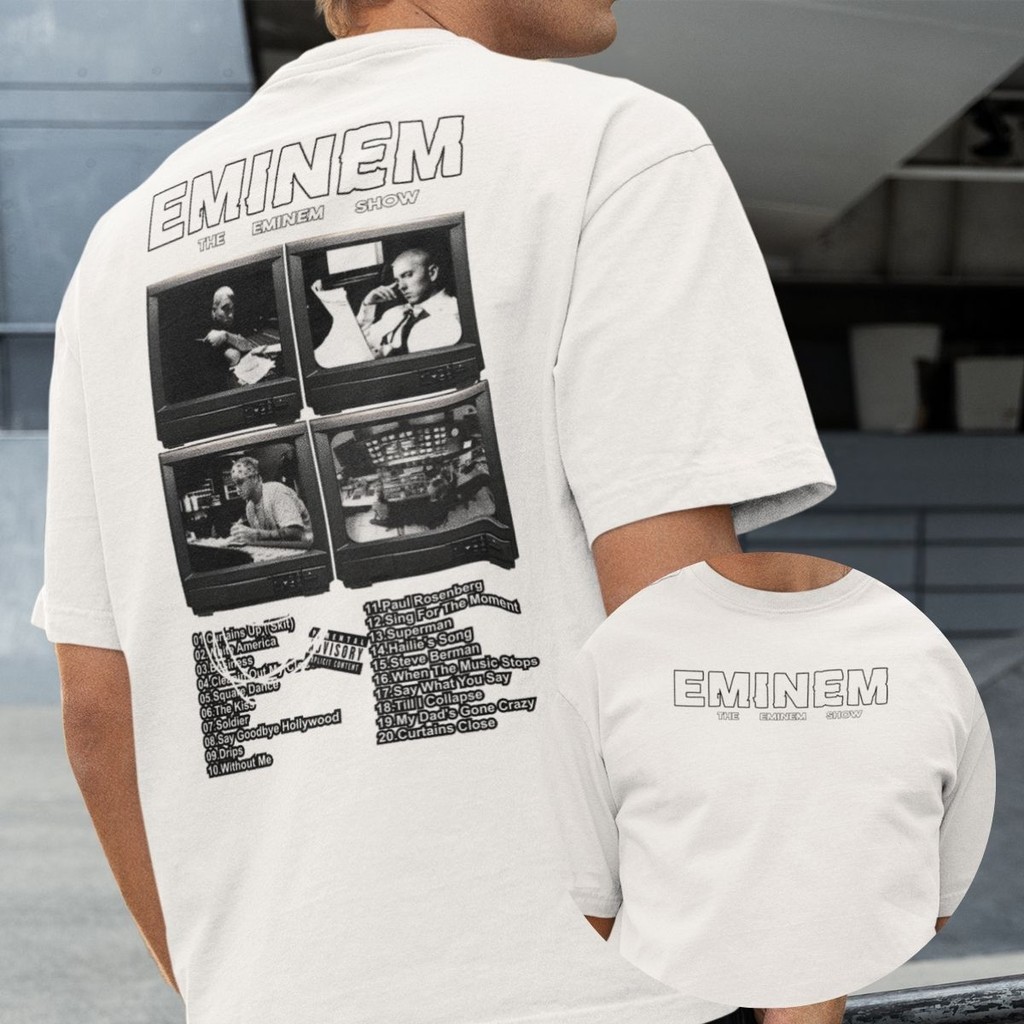 Camiseta The Eminem Show Album Rapper Slim Shady Lp Graphic