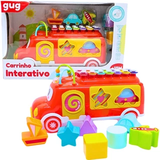 Brinquedo Ônibus Interativo Xilofone - 001329 Shiny Toys