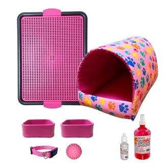 Kit Pet Iglu Cama Confort Basic Sanitário Xixi Sim/não Peq