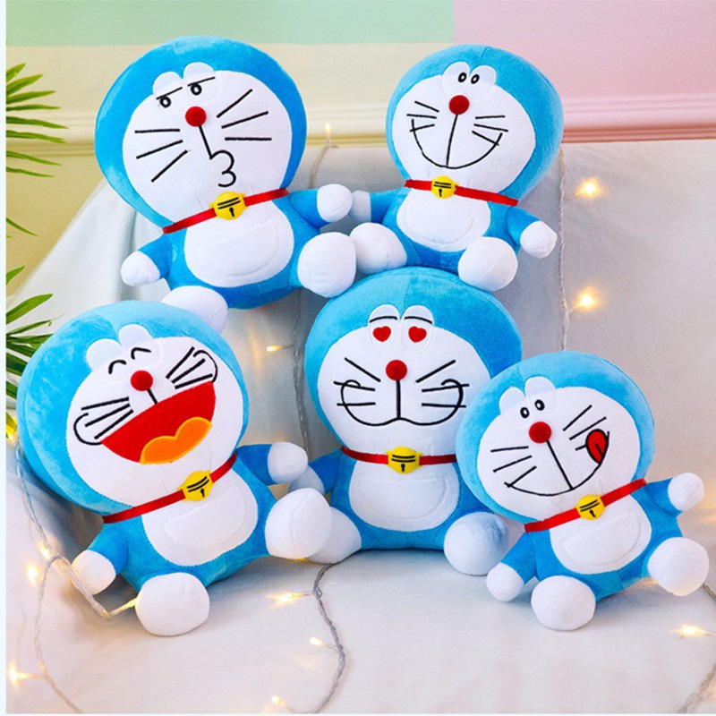 25 35cm Kawaii Doraemon Plush Toy Anime De Alta Qualidade Stand By Me Cute Cat Doll Pel cia De