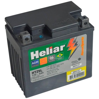 Bateria Moto Heliar Pop 100 Htz5l Powersports Selada 4ah 12v